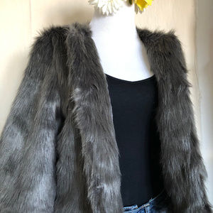 FAUX FAUX FUR Cropped Jkt! NEW!